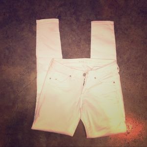 Sold Design Lab white distressed skinny jeans
